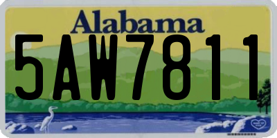 AL license plate 5AW7811