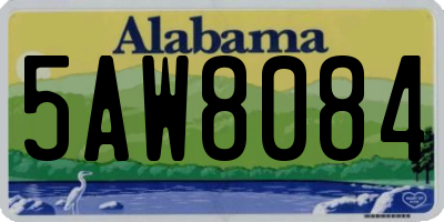 AL license plate 5AW8084