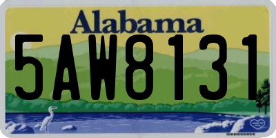 AL license plate 5AW8131