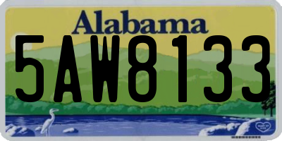 AL license plate 5AW8133