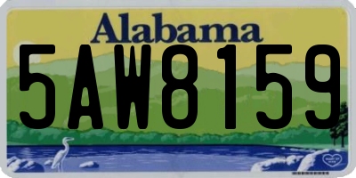 AL license plate 5AW8159