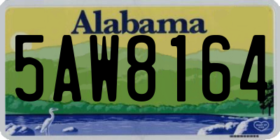 AL license plate 5AW8164