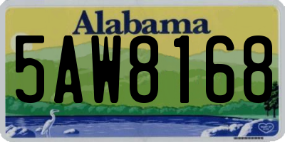 AL license plate 5AW8168