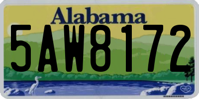 AL license plate 5AW8172