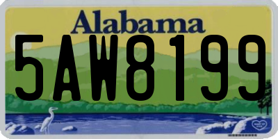 AL license plate 5AW8199