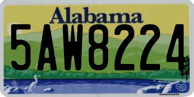 AL license plate 5AW8224