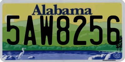 AL license plate 5AW8256