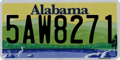 AL license plate 5AW8271