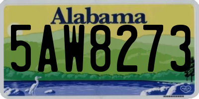 AL license plate 5AW8273