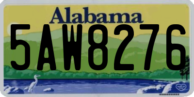 AL license plate 5AW8276