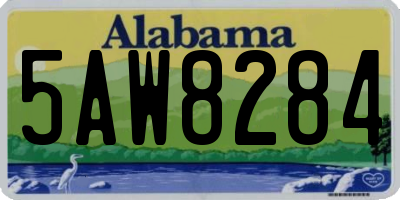 AL license plate 5AW8284