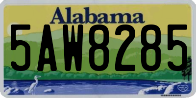 AL license plate 5AW8285