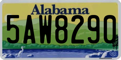 AL license plate 5AW8290