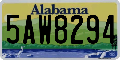 AL license plate 5AW8294