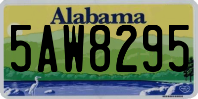 AL license plate 5AW8295