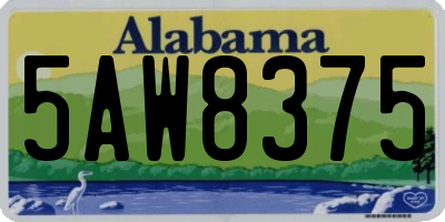 AL license plate 5AW8375