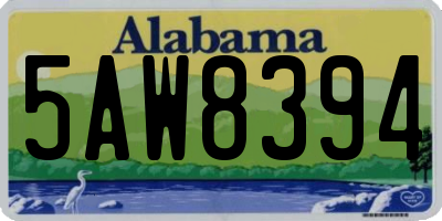 AL license plate 5AW8394