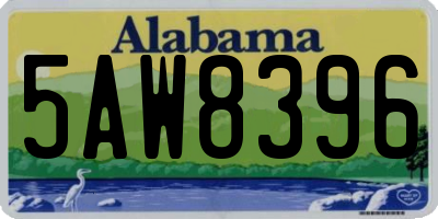 AL license plate 5AW8396