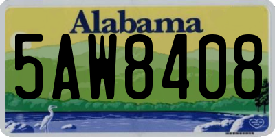 AL license plate 5AW8408