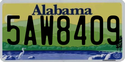 AL license plate 5AW8409