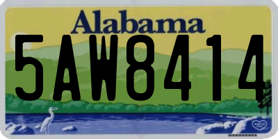 AL license plate 5AW8414