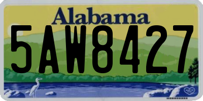 AL license plate 5AW8427