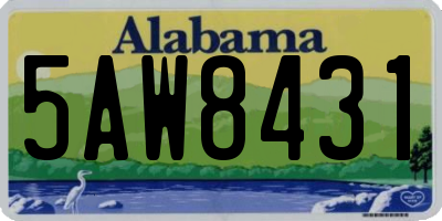 AL license plate 5AW8431