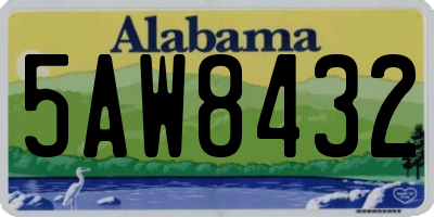 AL license plate 5AW8432
