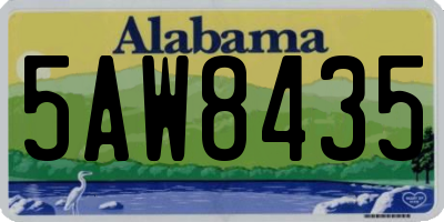 AL license plate 5AW8435