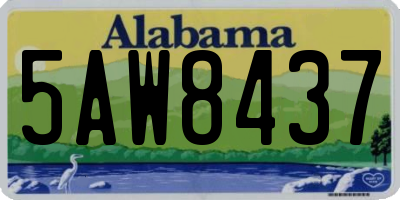 AL license plate 5AW8437