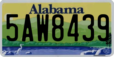 AL license plate 5AW8439