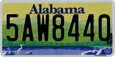 AL license plate 5AW8440