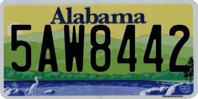 AL license plate 5AW8442