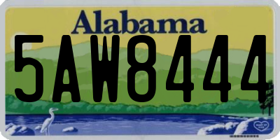 AL license plate 5AW8444