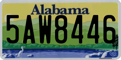 AL license plate 5AW8446