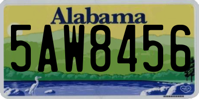 AL license plate 5AW8456
