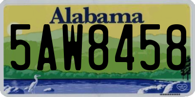 AL license plate 5AW8458