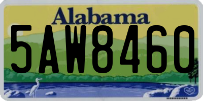 AL license plate 5AW8460