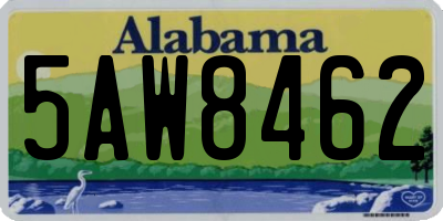 AL license plate 5AW8462