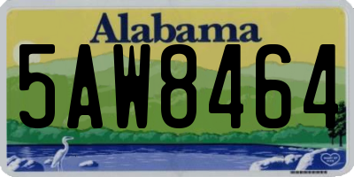 AL license plate 5AW8464