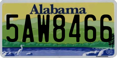AL license plate 5AW8466