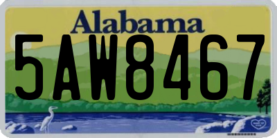 AL license plate 5AW8467