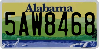 AL license plate 5AW8468