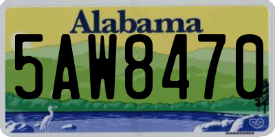 AL license plate 5AW8470