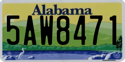 AL license plate 5AW8471