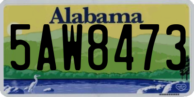 AL license plate 5AW8473
