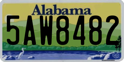 AL license plate 5AW8482