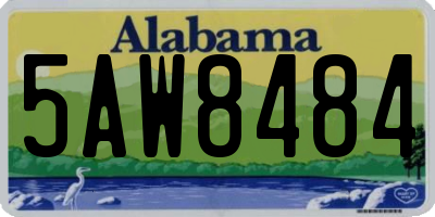 AL license plate 5AW8484