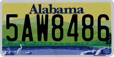 AL license plate 5AW8486