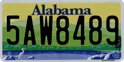 AL license plate 5AW8489